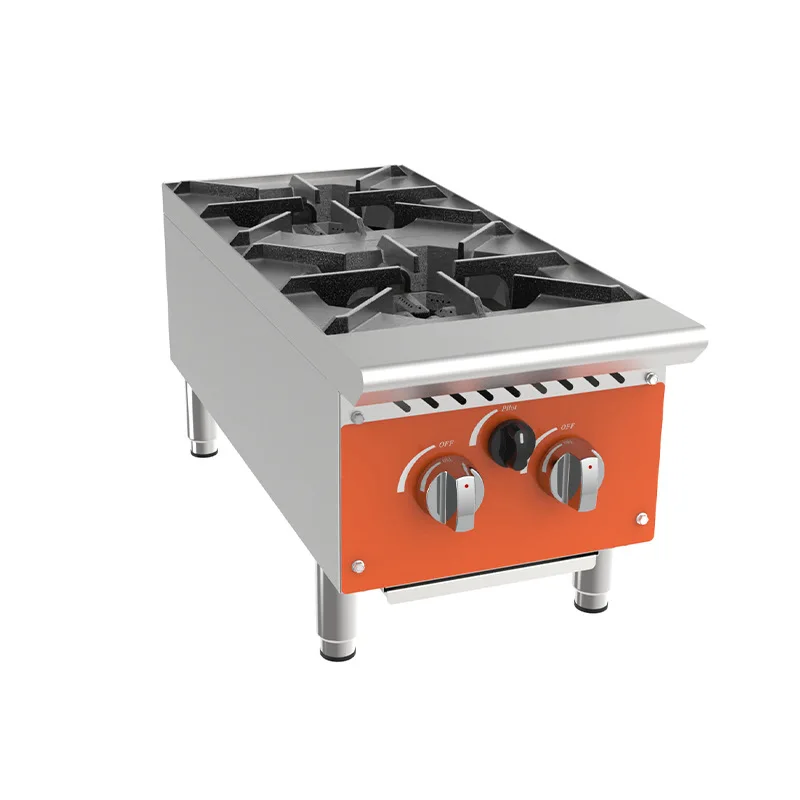 Factory Price Professional Restaurant Kitchen Commercial Cooktop Stainless Steel Gas Burner Stove Countertop