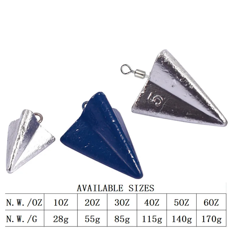 Wholesale Triangle Fishing Tackles Swivel Casting Star  Fishing Weight Sinkers Saltwater Freshwater Fishing Gear Tackle
