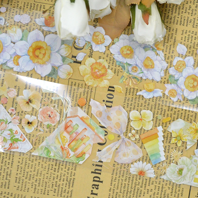 New Arrivals Manufacturer Customized Cartoon Cute Decorative Tape Uv Spot Transparent Washi Tape