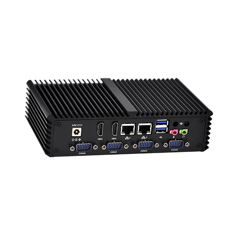Intel J3160 Win7/8/10 четыре ядра промышленный компьютер X86 безвентиляторный мини настольный ПК