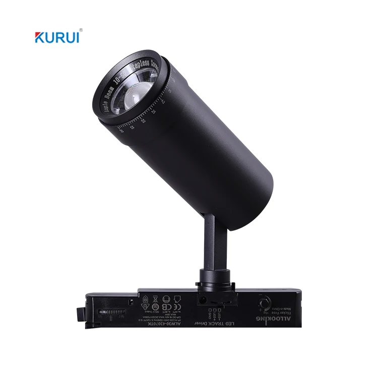 On Sale Lighting Fixtures Cob Led Track Light With Three-Wire Zoom Guide Spotlights Rotary Dimming