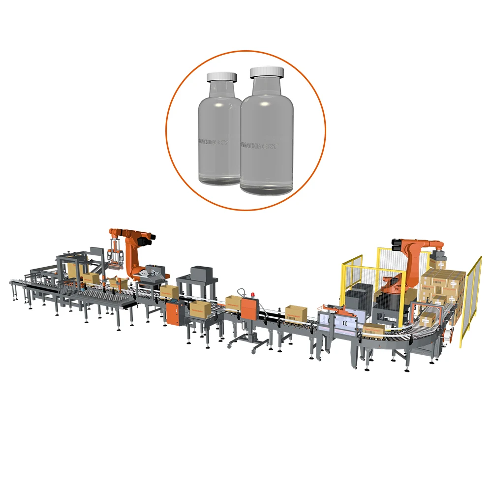 Automatic Drop Type Carton Packer Machine Case Packer For Bottles Cans
