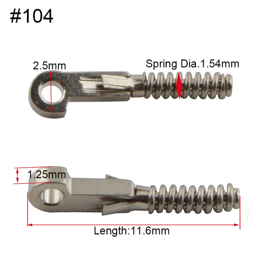 500pairs 1000pcs Eyeglasses Spring Insert Glasses Repairing Flex Temples Optical Frame Broken Replacement Part 104#