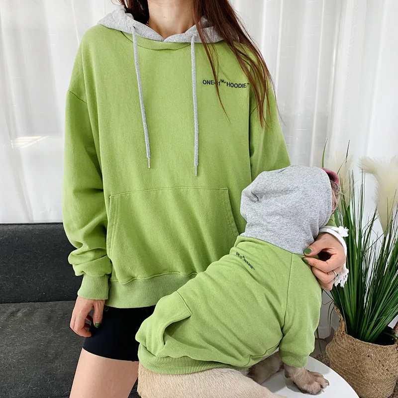 Wholesale Spring Autumn Pet Parent-child Clothing Dog Hoodie and Owner Matching Clothes