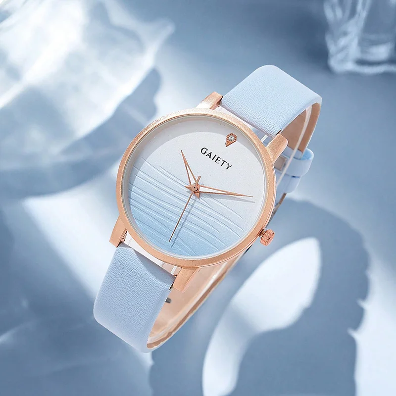 9853 New style  ladies watch with bracelets gold strap  woman Watch set montre femme