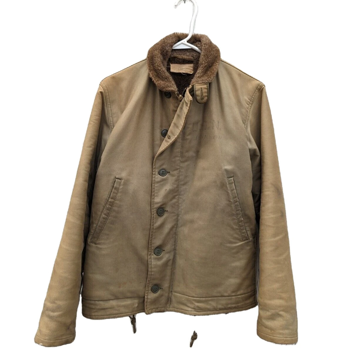 Vintage US tactical Deck Jacket  Alpaca coat