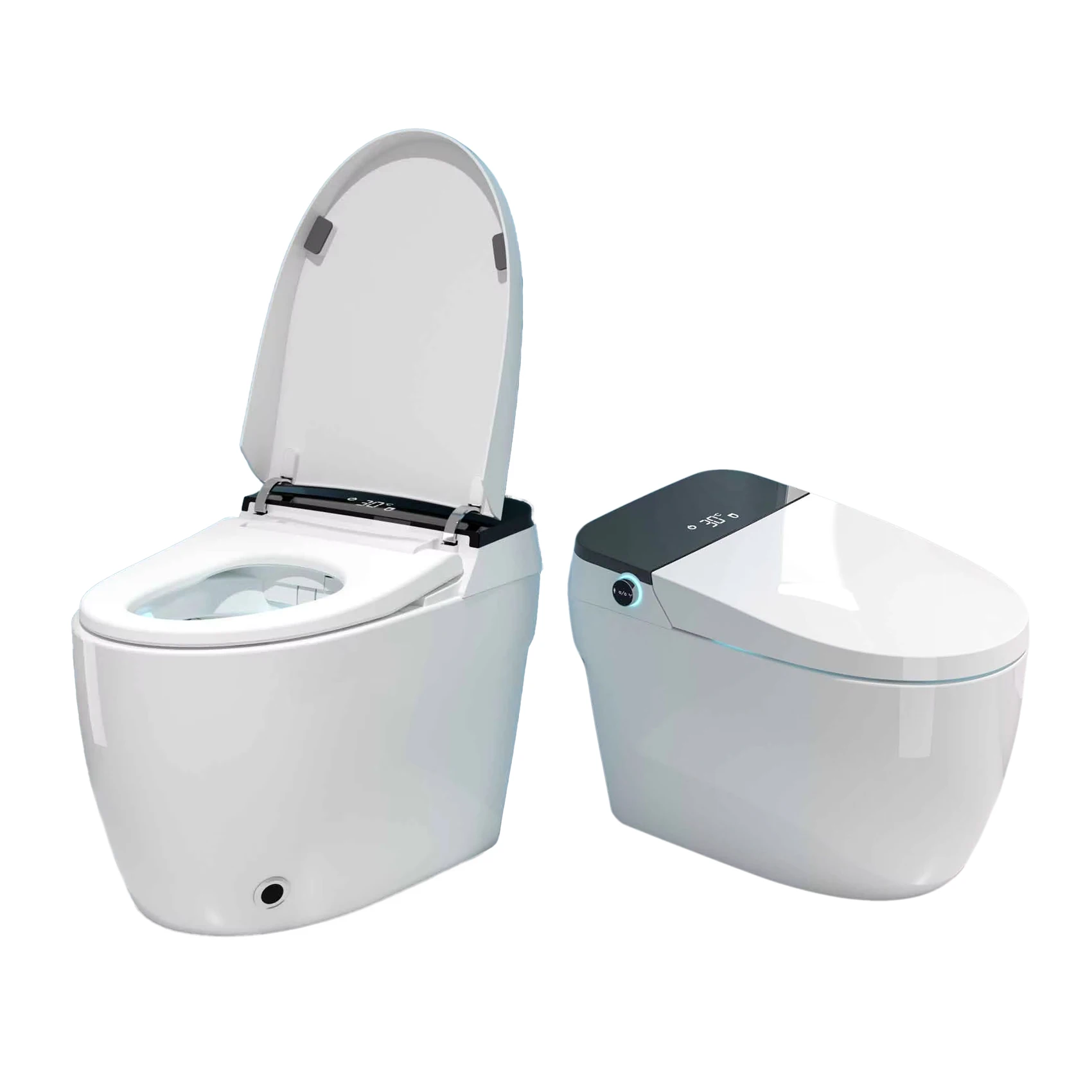 Intelligent sanitary ware ceramic smart toilet with human body sensor buttocks washing floor mounted intelligence toilet