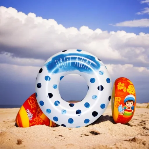 High appearance level Splash Ink series inflatable swimming ring Adult children summer pool beach party custom swimming ring