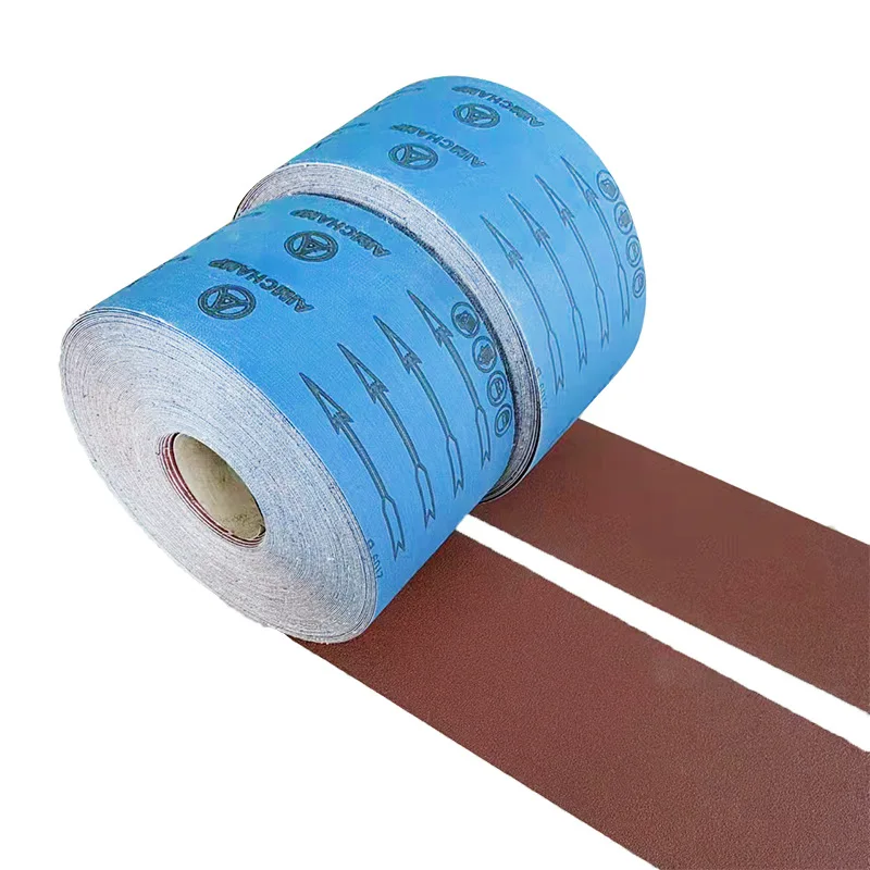 China Abrasive Sandpaper roll Aluminum Oxide hand-tear hard Cloth Roll for sanding discs