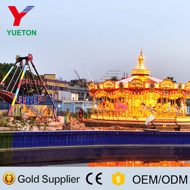 36 Seats Attraction Park Equipment Merry Go Round Carousel Horse Ride