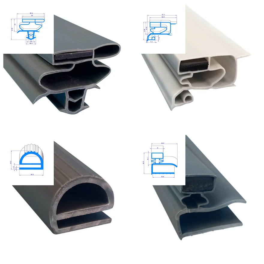 pvc / aluminum shower door seal gasket