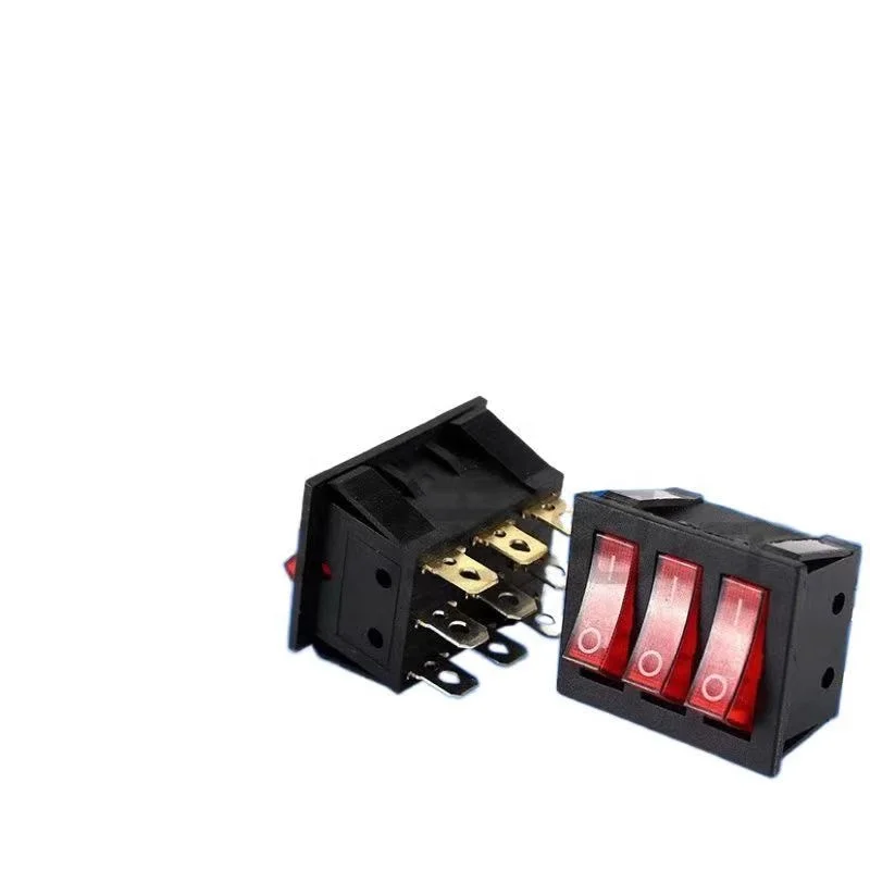 Rocker Button Switch 3 position DPDT on off or on off on for electric control