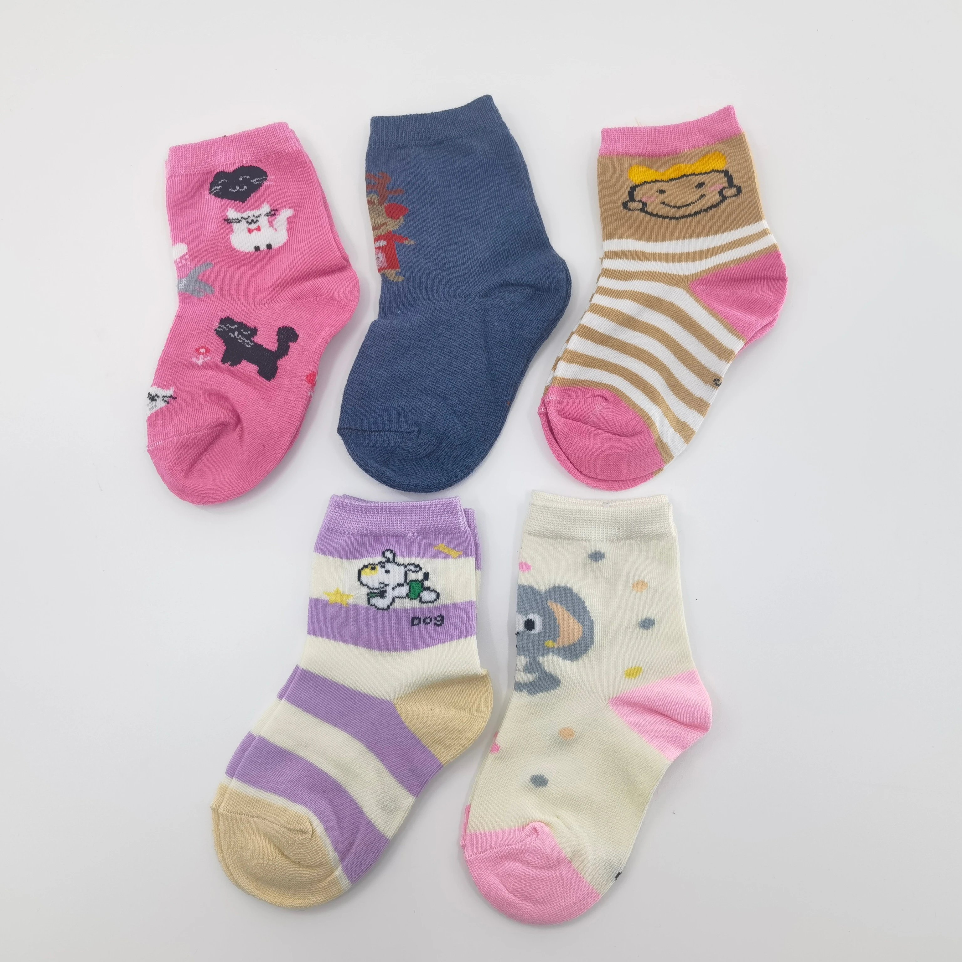 
new design cotton easy to exercise cute pink girls baby socks for kids 
