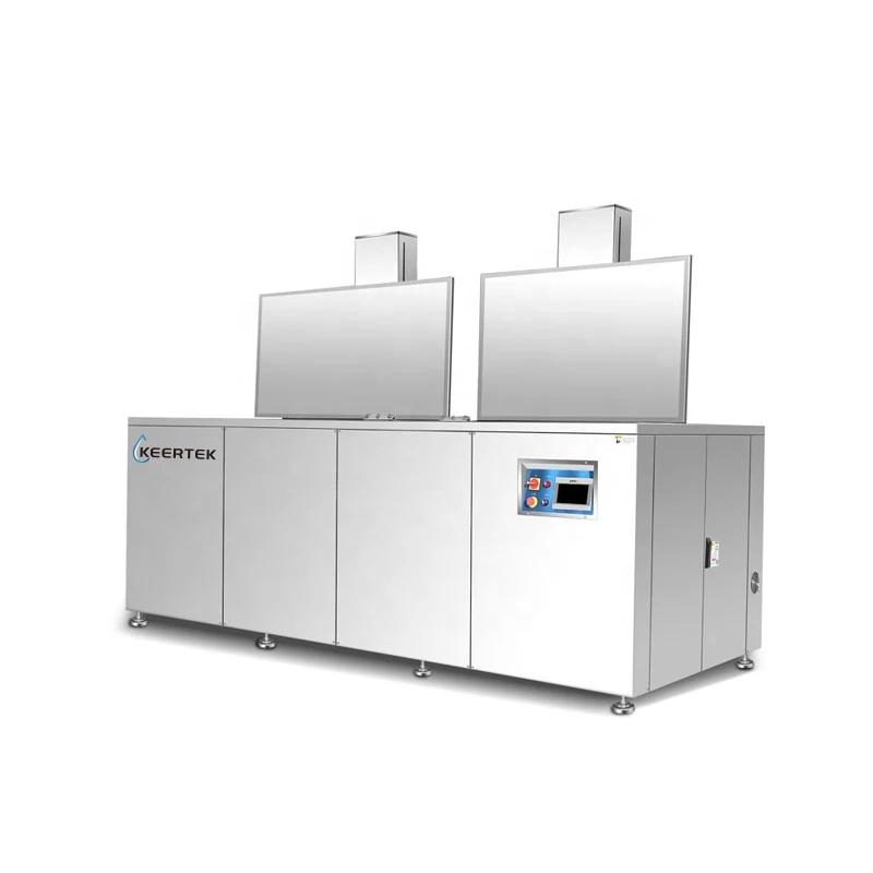 Multi station ultrasonic cleaning machine system