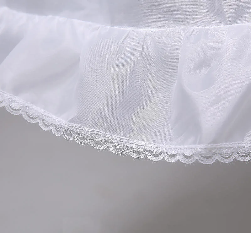 Jancember LSP005 Puffed Princess Skirt Lining Short Petticoats For Children New Design Lace Vintage Petticoat