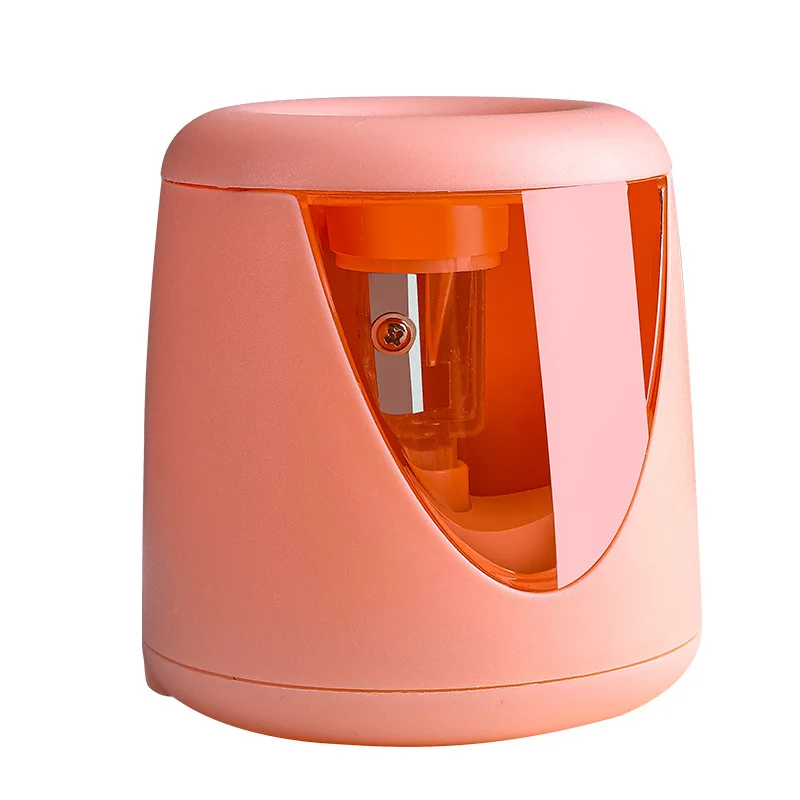 Cute Electric Pencil Sharpener for Kids Girls Automatic Sharpeners for 6-12mm Pencils Cute Cartoon School Supplies Stationary