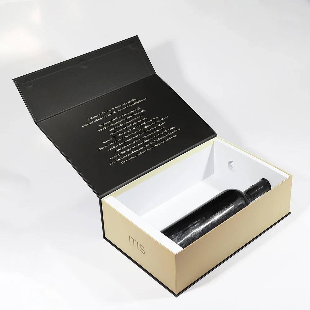 ITIS Customized High Quality Cardboard Boxes Rigid Boxes for Wine Paper Cardboard Gift Box