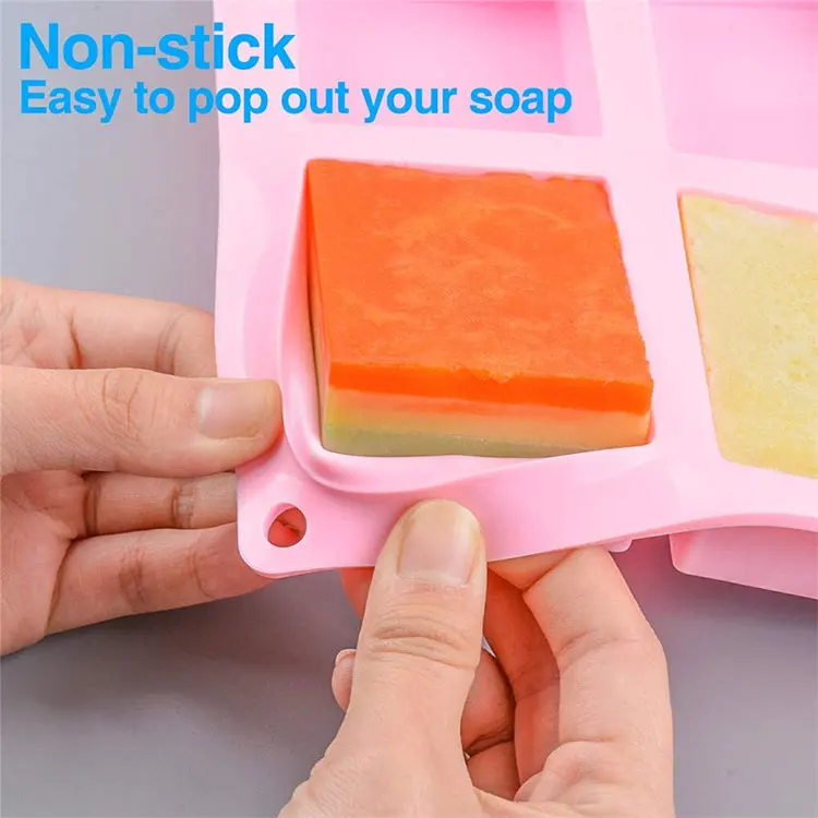 High Temperature and Wear Resistance Soap Freeze Mold Baking Tools Rectangular Silicone Cake Mold
