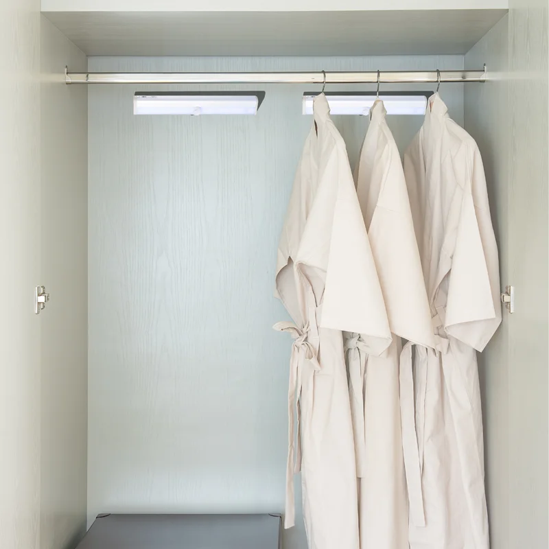 10LEDs Motion Sensor Under Cabinet Lights Battery Operated Stairway Corridor Wardrobe Kitchen Lighting