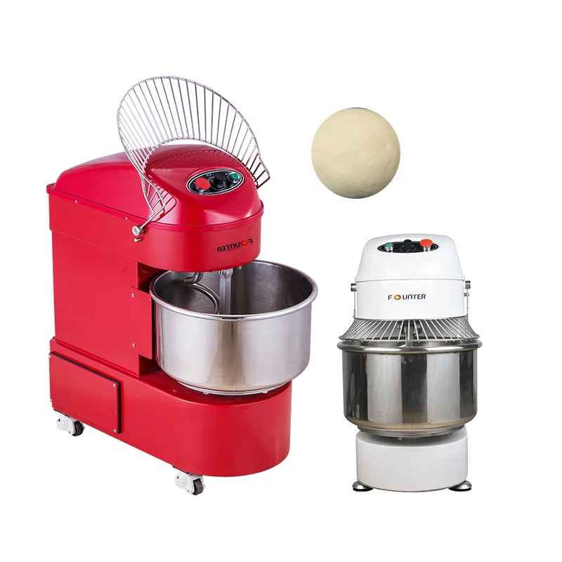 20L Spiral Dough Mixer Commercial Bakery Dough Mixer 8KG Flour Mixing Horizontal Bread Spiral Dough Mixer