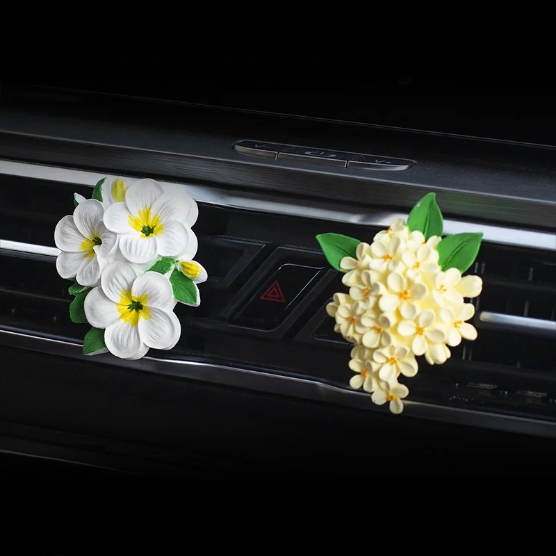 hot flowers osmanthus auto outlet vent clip Car aromatherapy diffuser
