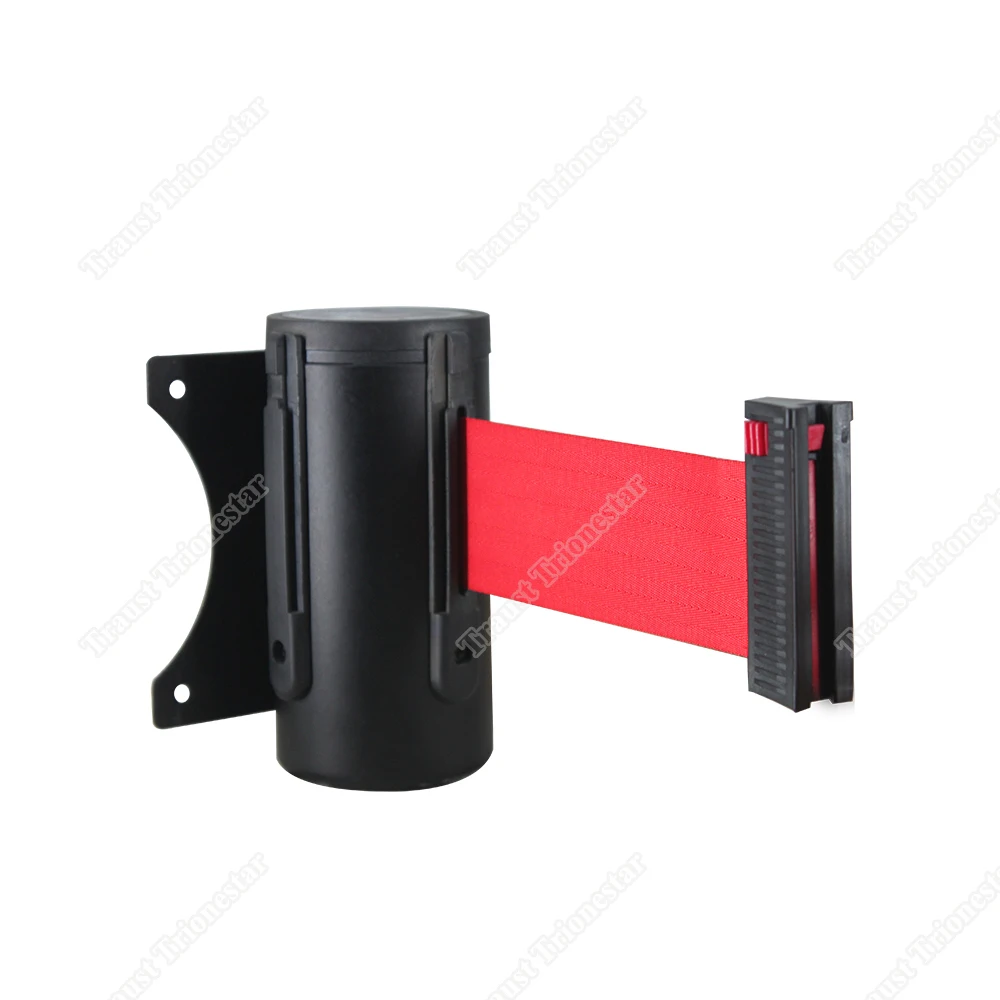 Горячая Распродажа, Настенный монтажный выдвижной ремень Traust, Черная веревка, 10 футов, Барьерный столб