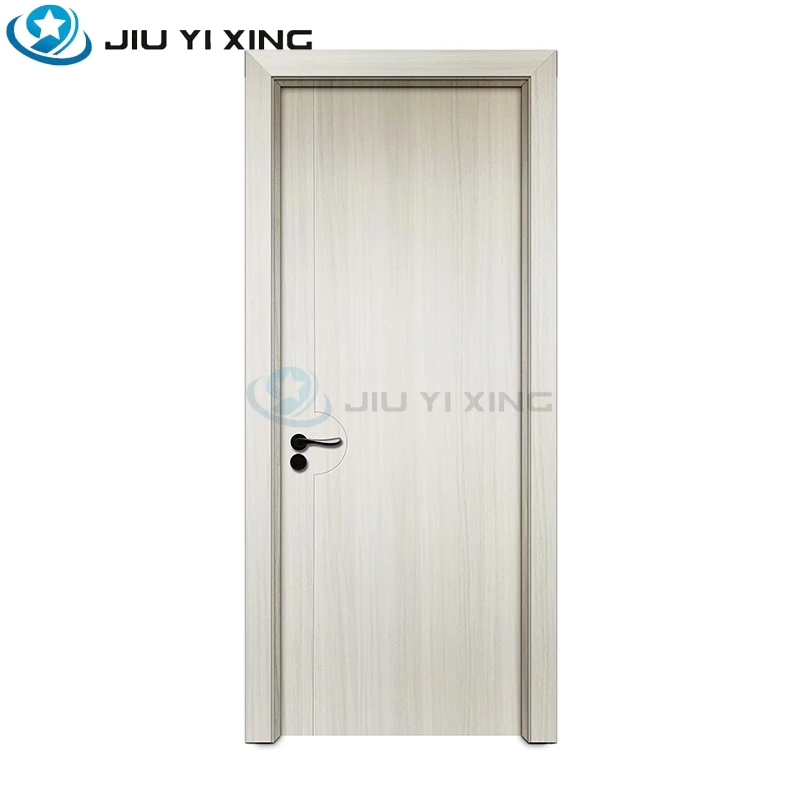 Jiuyixing Factory Top Sell Full Interior WPC Door With Pvc Film Vacuum Laminated Door For Construction Projects In Saudi Arabia