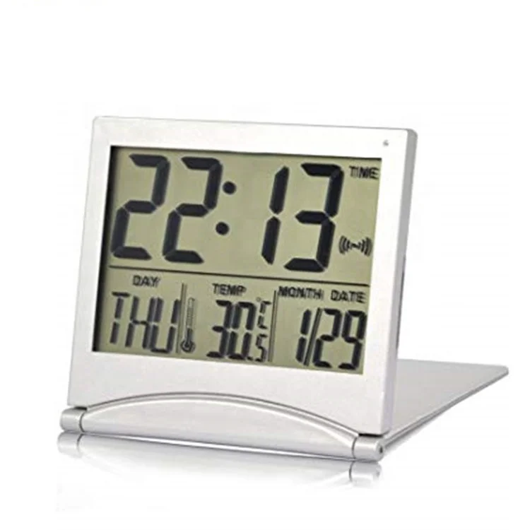 
Promotion Portable Flip LCD Digital Alarm Clock Timer Function Temperature Display Travel Clock 