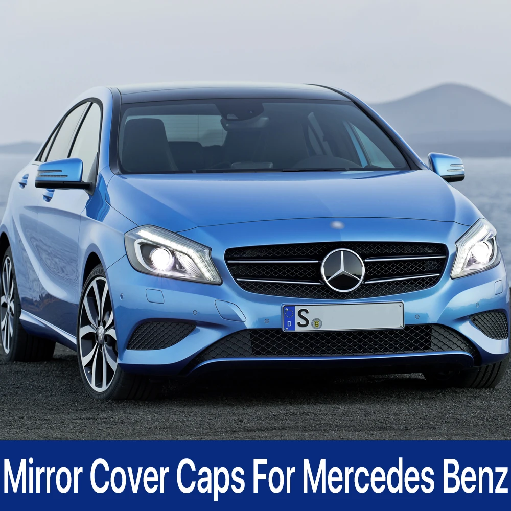 Колпачки для боковых зеркал заднего вида Mercedes Benz A B C E S CLA GLK GLA Class W176 W246 W204 W212 W221 C117 X204 X156 Carbon
