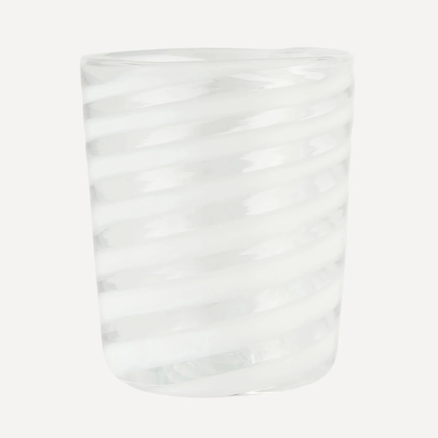 Изготовленная на заказ термостойкая Прозрачная Стеклянная Кружка Ручной выдувания с вечным и элегантным спиральным