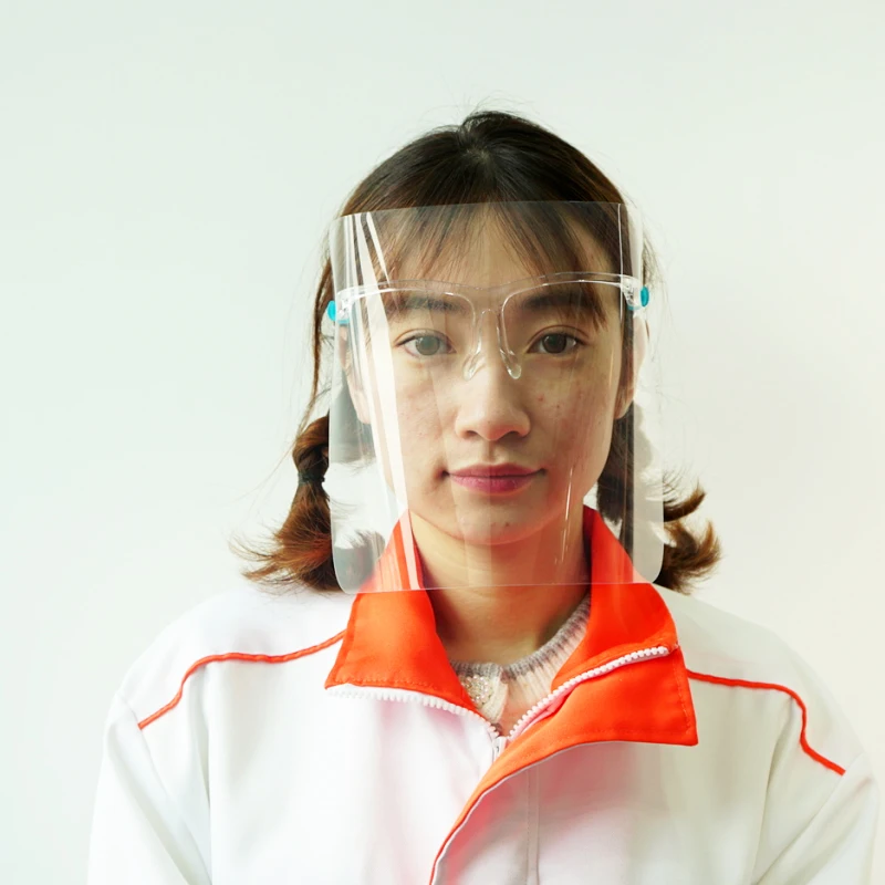 anti fog glass face shield with EN 166