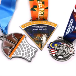 High Quality Custom logo Zinc Alloy Souvenir custom color Medal Sport Marathon medal