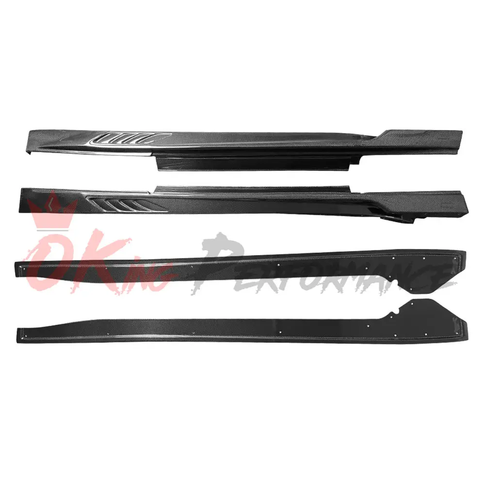 Vari 2014 Version Style Carbon Fiber Side Skirt & Underboard For Nissan R35 GTR