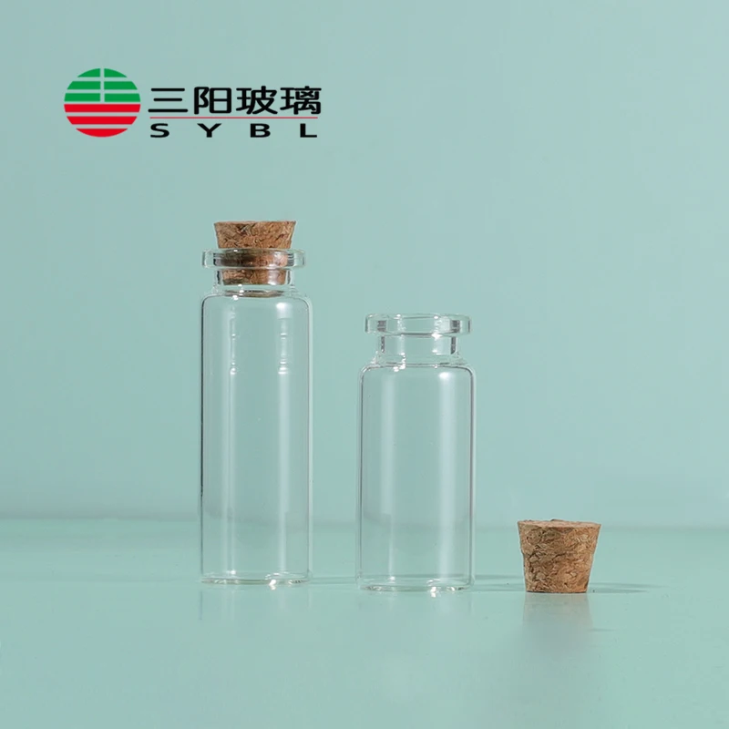 3ml 5ml 6ml 7ml 10ml 15ml 20ml mini clear glass wishing/small drift bottle/vials cork lid for gift tube corked jars supplier