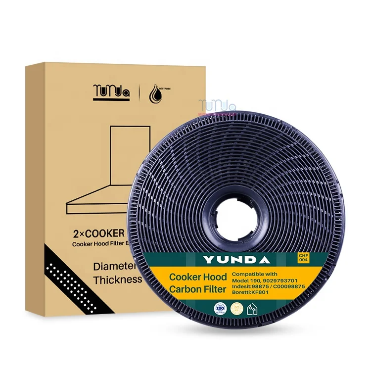 Совместим с 190 DKF99557 KF801 49002519 APP2440 вытяжка круглый угольный фильтр с огнезащитным нетканым материалом