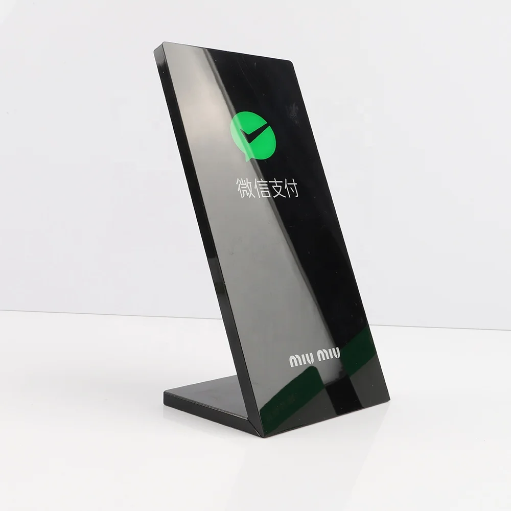 Wholesale hot sale custom acrylic display stand table signs logo sign