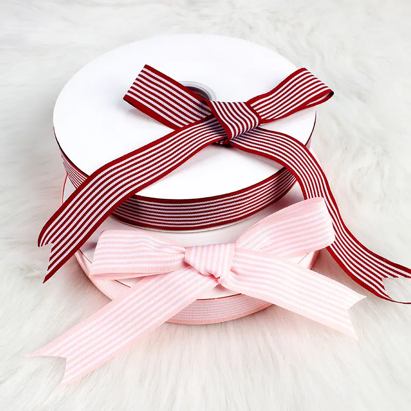 Factory wholesale Custom personalized logo  printing ribbon  Personalized grosgrain ribbon bow