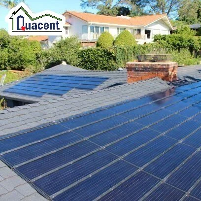 Quacent оптовая продажа солнечная черепица для крыши BIPV фотогальваническая система кирпич решение строительства вне сети энергия