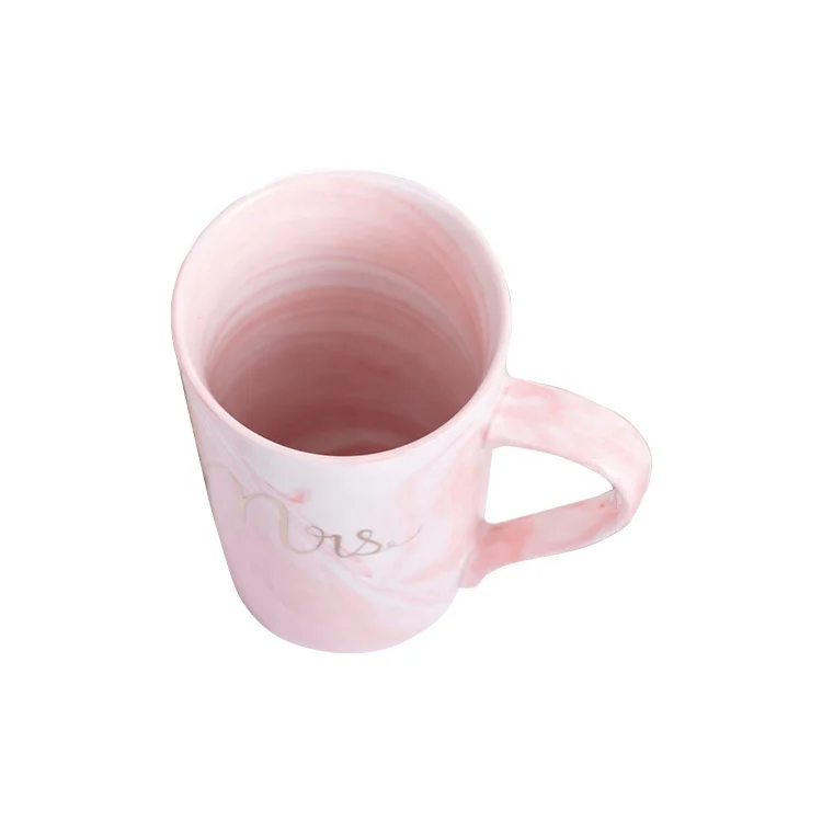 Pink color  bride mugs Wedding gift selection 1 set aesthetic mug