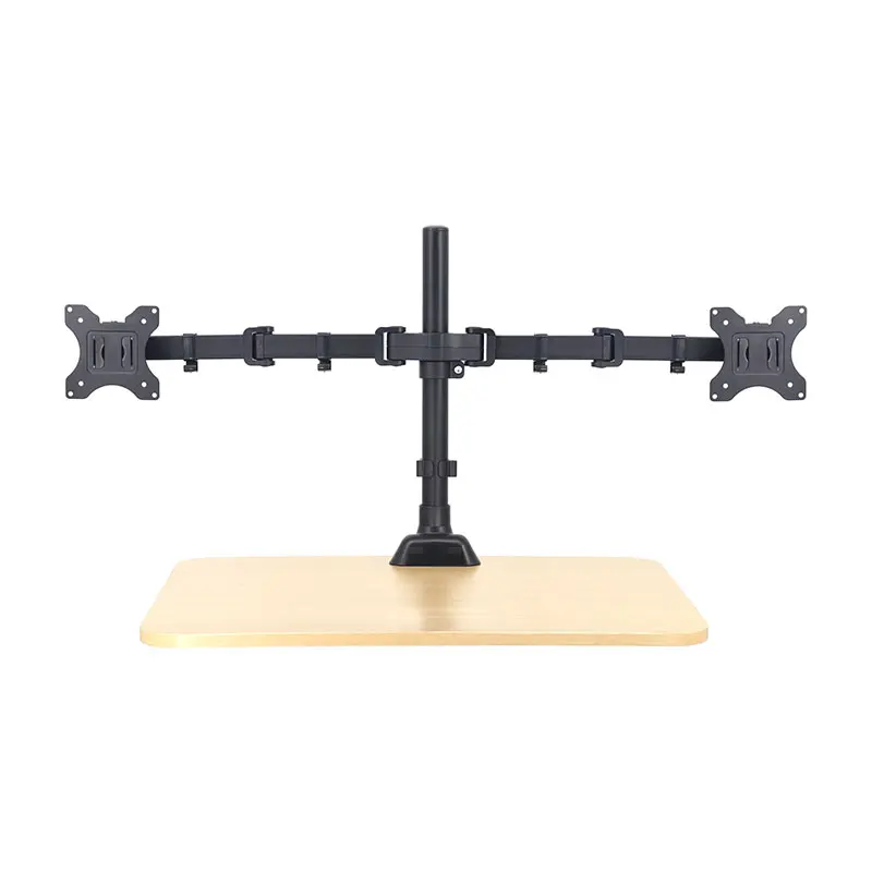 Wholesale universal dual arm monitor stand and laptop mount monitor wall mount arm support 32 inch LCD flat screen