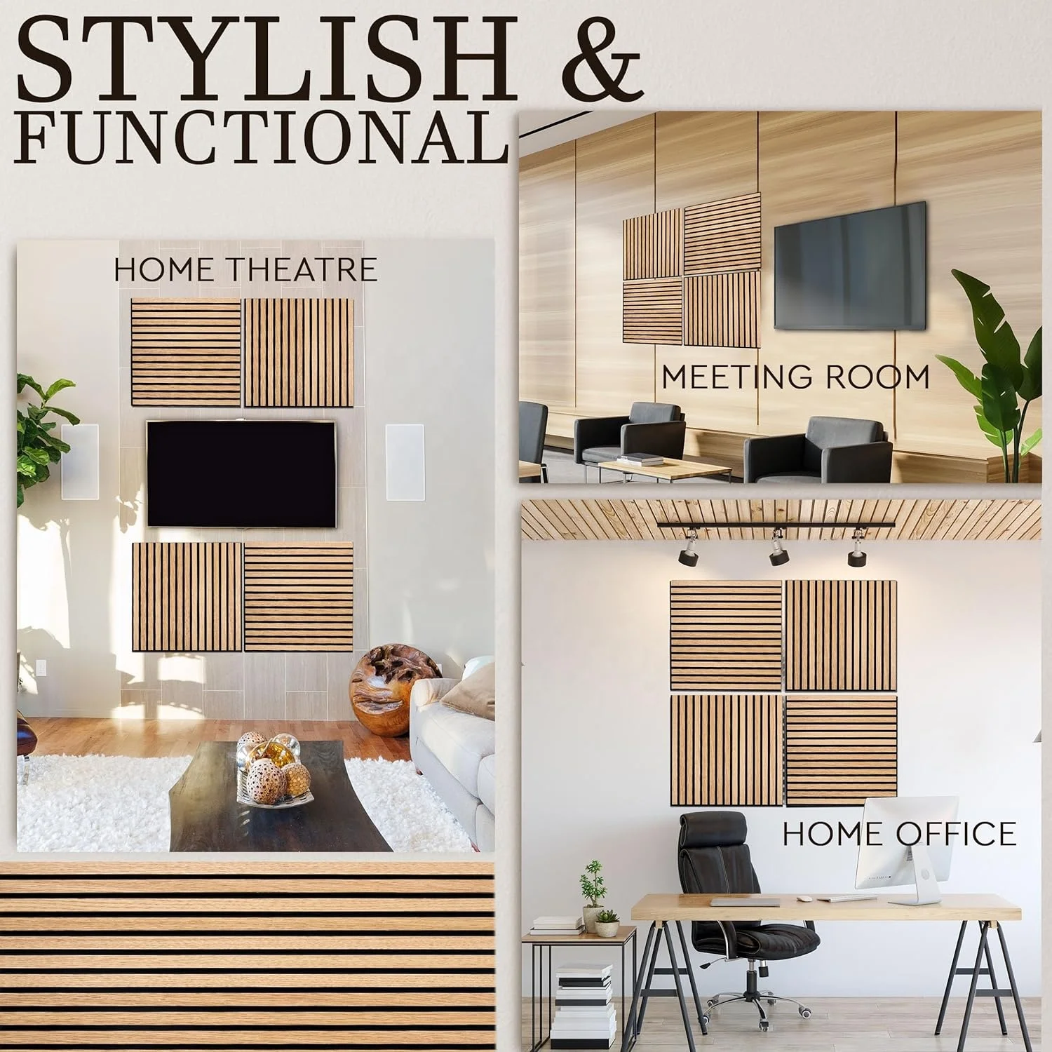 Top Fashion Studio Decorative Wooden Acoustic Sound Absorbing Panel