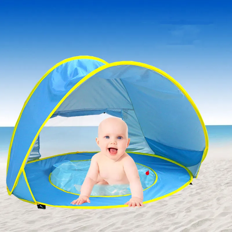 Portable Pop Up Baby Beach Tent With Pool UV protection  Pop Up Baby Beach Tent