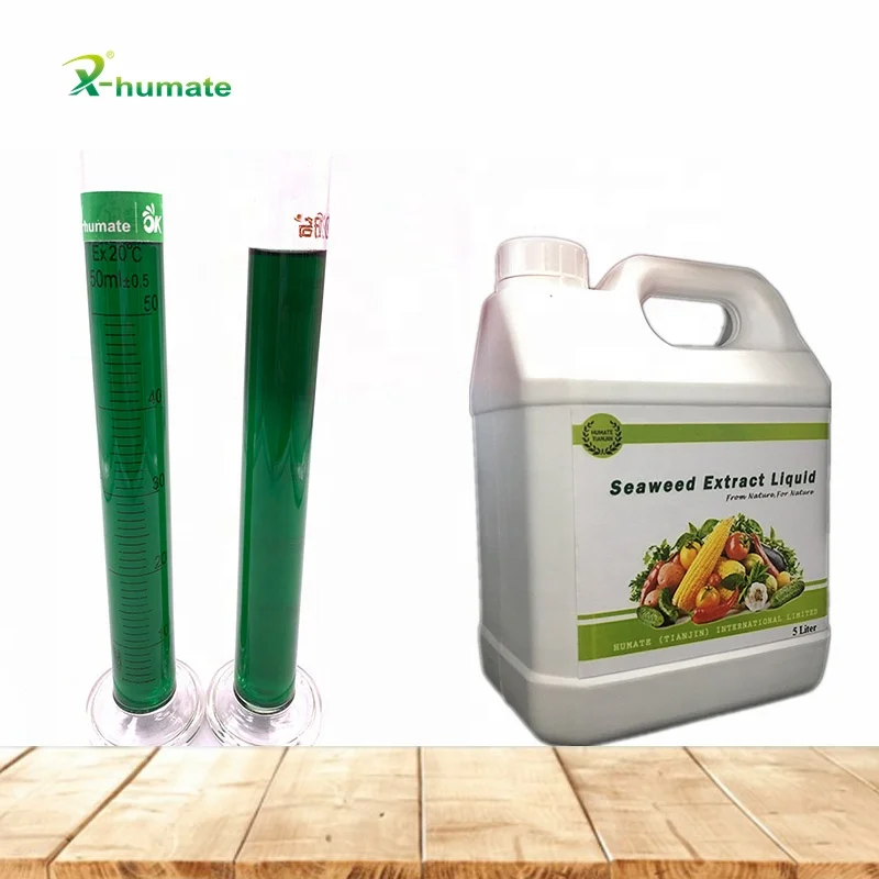 100% Natural Root Promotor Agricultural Fertilizer of Seaweed Extract Liquid