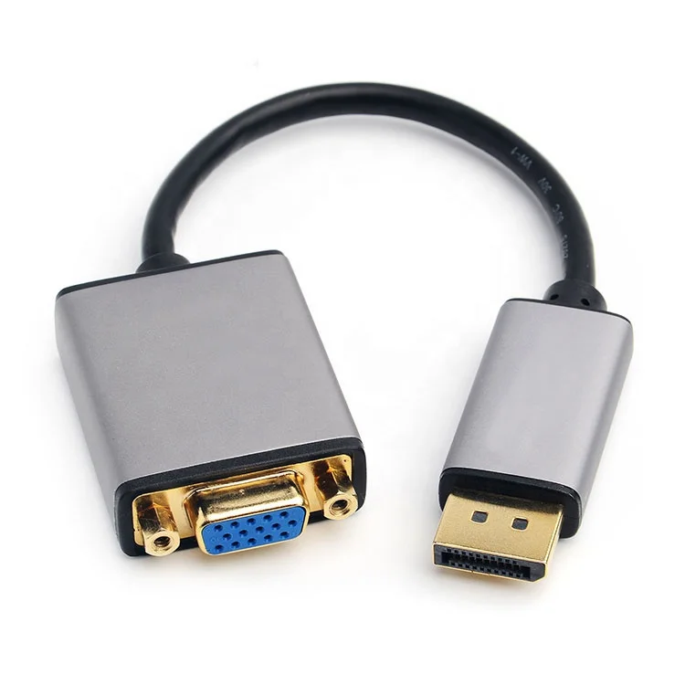 Male to female displayport to vga adapter cable converter