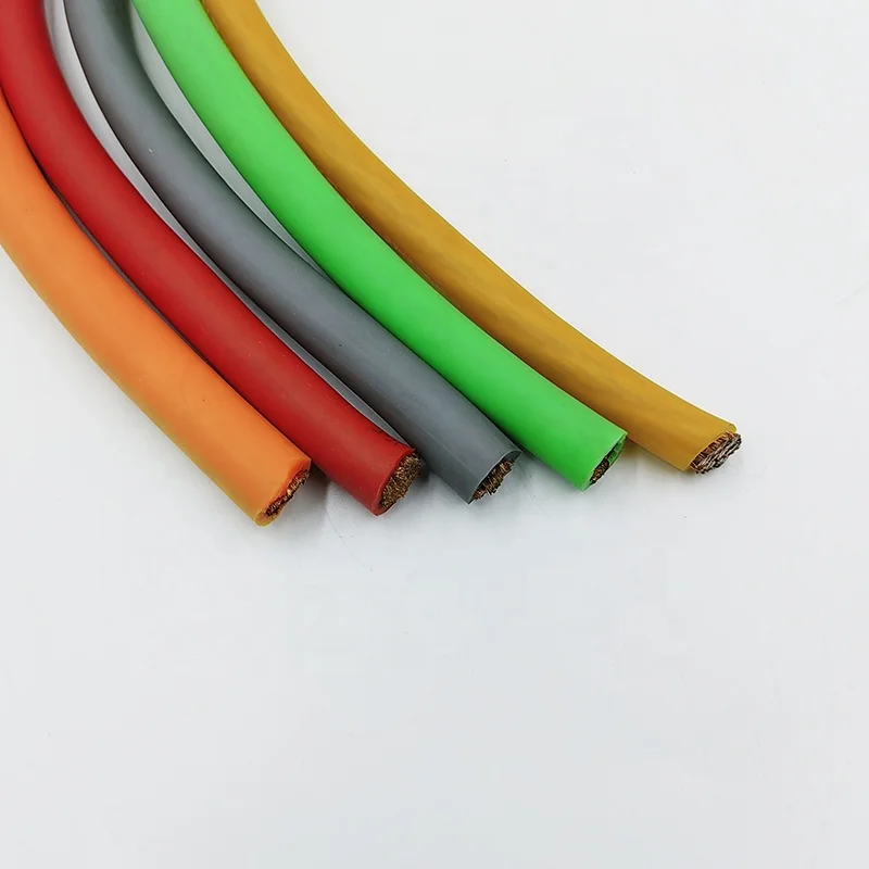 OEM Pure Copper Electric Wires Cables 1/0 AWG Car Audio Battery Ground Power Cables With Pre-crimped Terminals