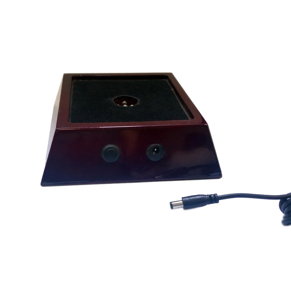 
Big Trapezoidal Piano Rose wooden led light stand display base for crystals 