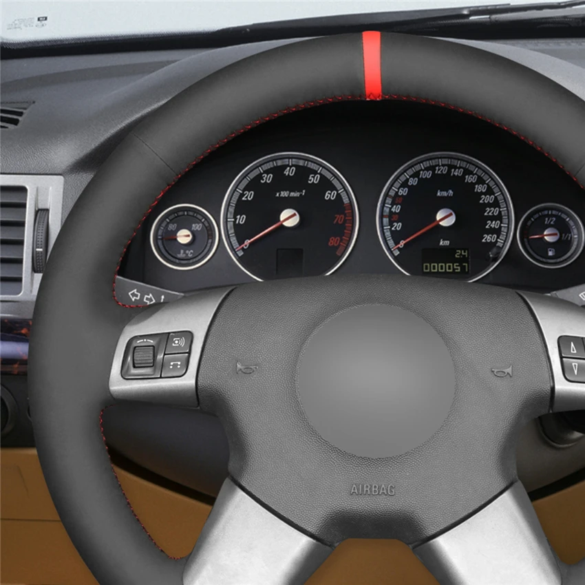 MEWANT New Fashion Car Interior Accessories For Opel Vectra C 2002-2005 Signum 2003-2005 Suede Steering Wheel Cover Anti Skid