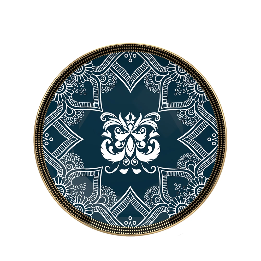 Modern round Bone China Dinner Set Popular Wholesale Five Star Hotel Crockery for Parties Sustainable and Stocked Plate Dish