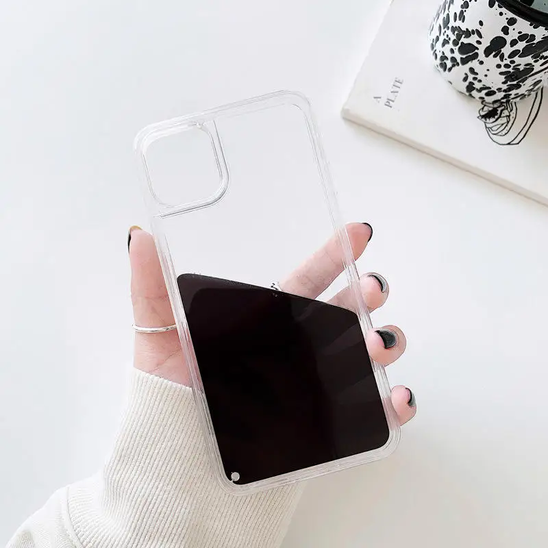 New design Deluxe Liquid Quicksand Case Shockproof Transparent case for iPhone 14 12 11 13 Pro Max XR X 6 7 8 Plus SE case
