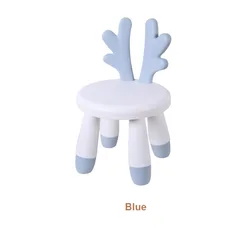 Antler shape e-cofriendly children plastic stool skidproof kids plastic stool Indoor kids plastic chair for kindergarten